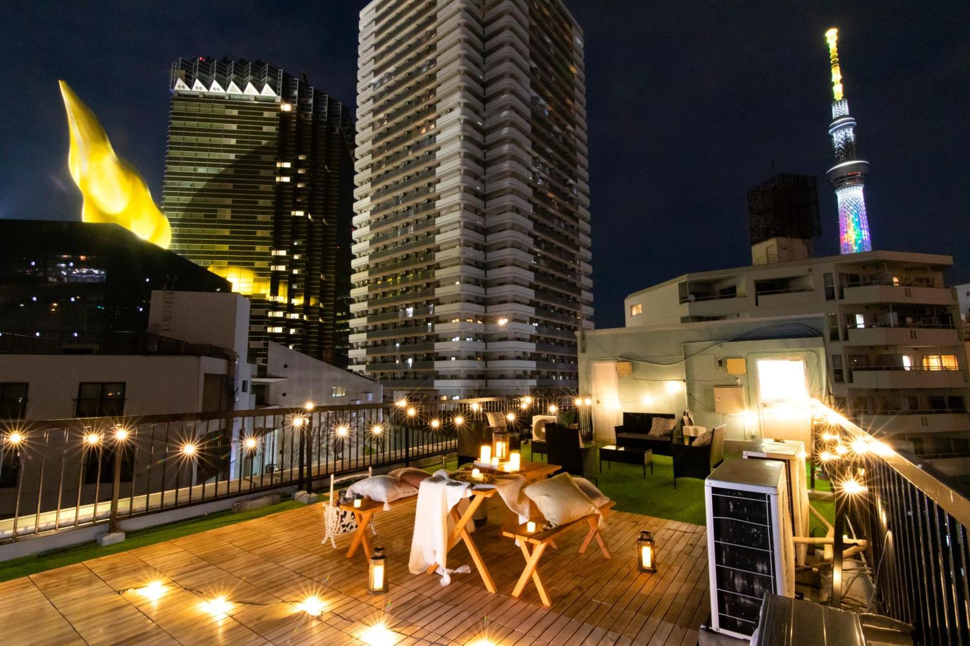 【5/24New Open】浅草徒歩3分/Max9名/無料駐車場/渋谷直通 Appartement Tokio Buitenkant foto