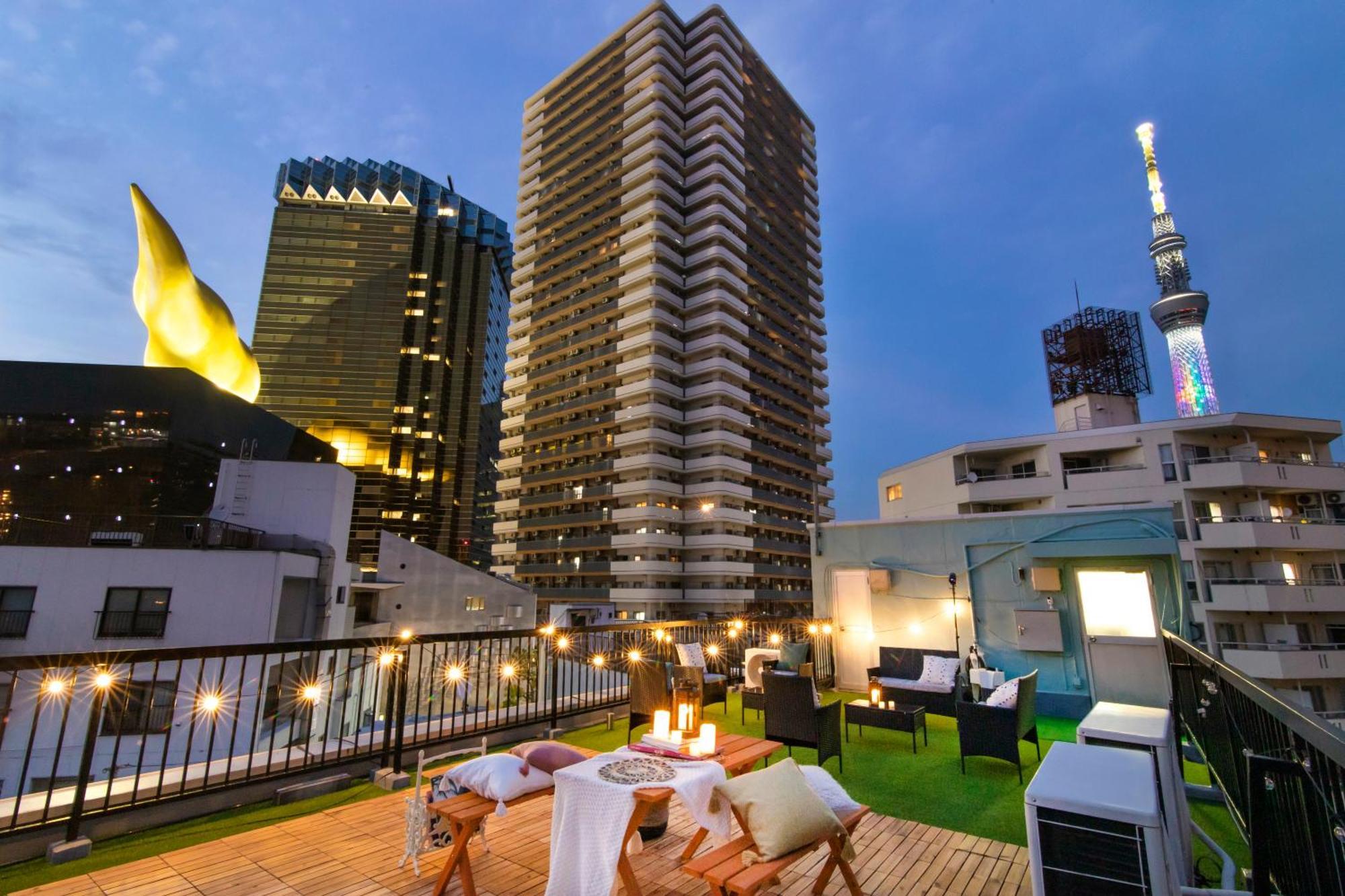 【5/24New Open】浅草徒歩3分/Max9名/無料駐車場/渋谷直通 Appartement Tokio Buitenkant foto